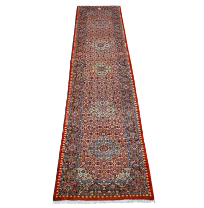 Handmade Red Persian Moud Runner Rug 42689